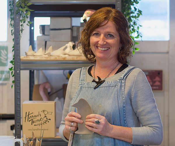 Image features Hannah Turner in her studio