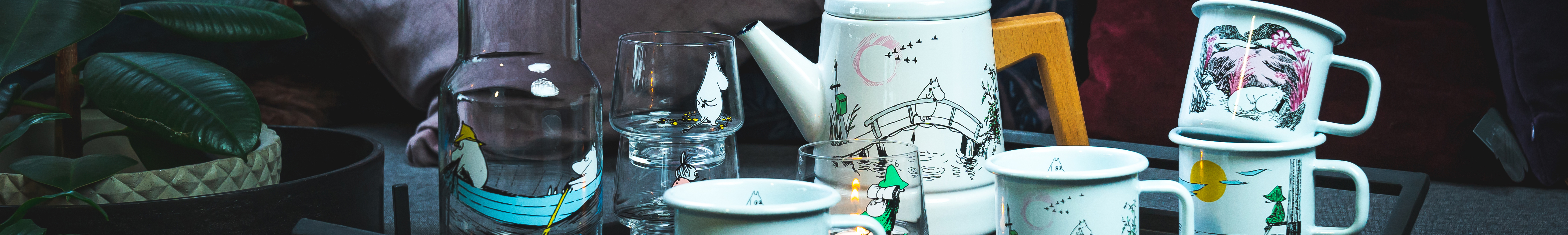 Stunning enamel Moomin kitchenware from Muurla of Finland