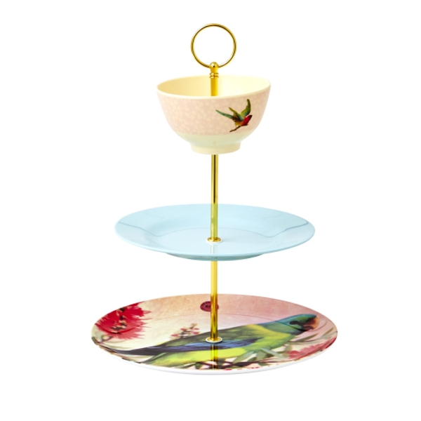 3 Tier Diy Cake Stand Rod In Gold Plates Not Included By Rice Dk Fig1 - Diy 3 Tier Cake Stand